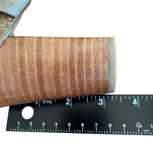 Sofft Cambria Leather Cross Strap Platform Slingback Sandals Gold Women's 6.5M - Picture 14 of 15